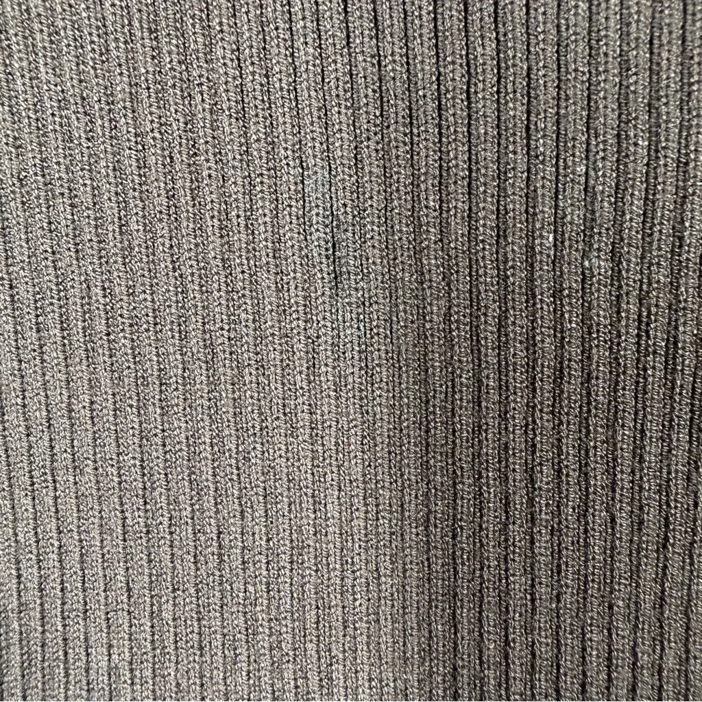 Universal Standard Brown Ribbed Scoop Neck Sweater Top - Image 5