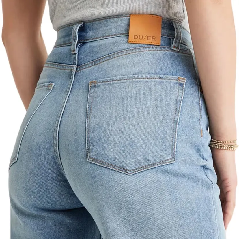 Du/er High Rise Arc Button Fly Tapered Performance Jeans Style WFMR5318 Size 26 - Image 14