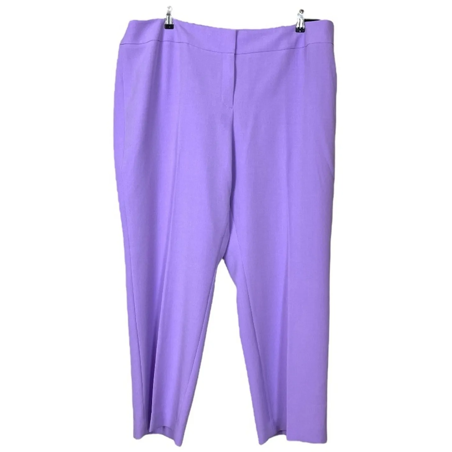 Kasper New Dress Pants Straight Leg Flat Front Lavendar Women’s Plus Size 22W - Image 3