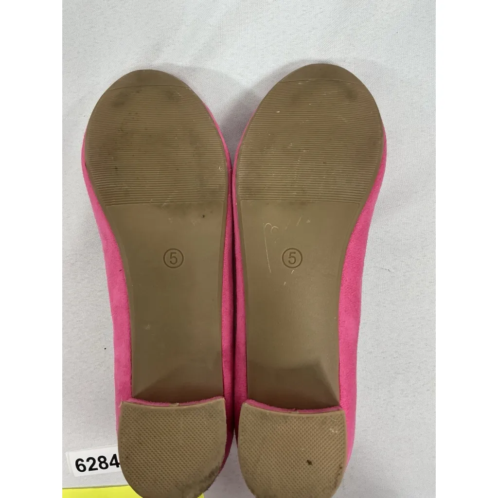 Womans Hehainom Jenna Slipon Pumps Size 5 Pink Small Heel Round Toe - Image 8