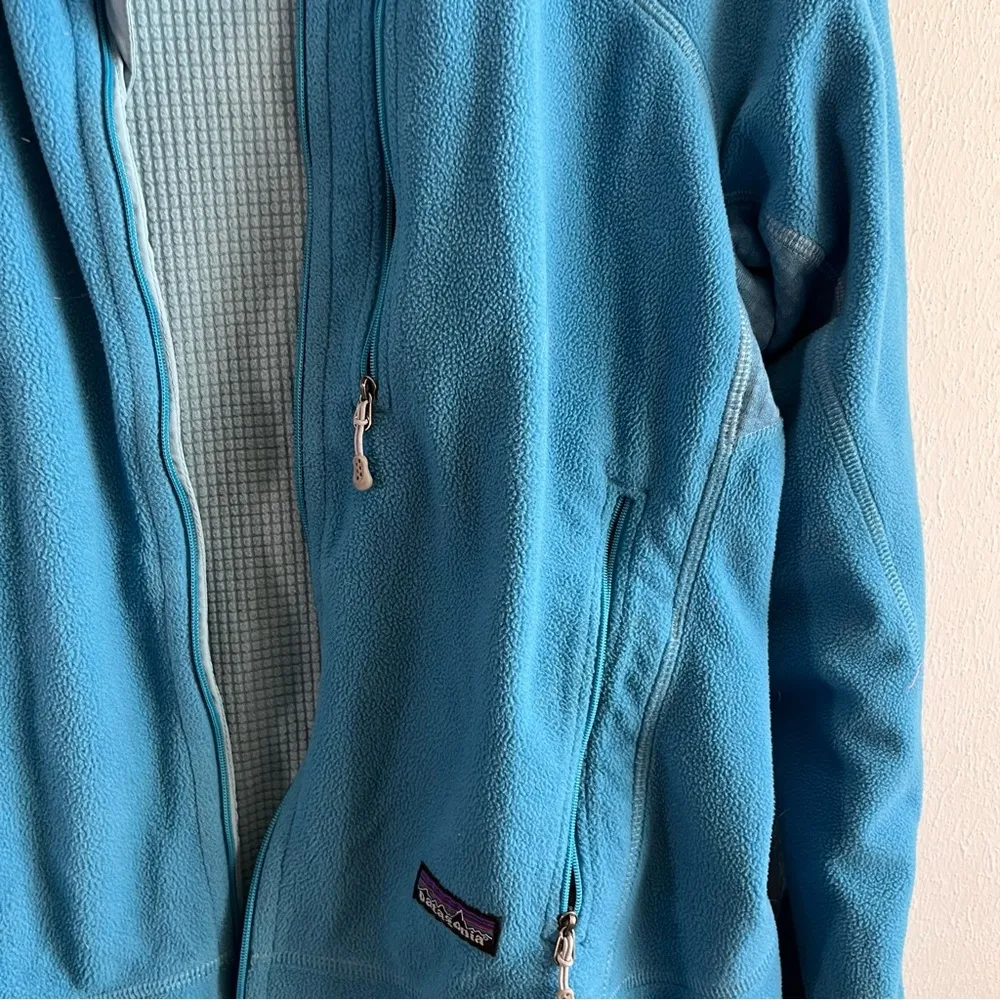Patagonia Jacket Blue Women’s Fleece Full Zip Coat Sz M GUC (R4 Jacket Peacock) - Image 6
