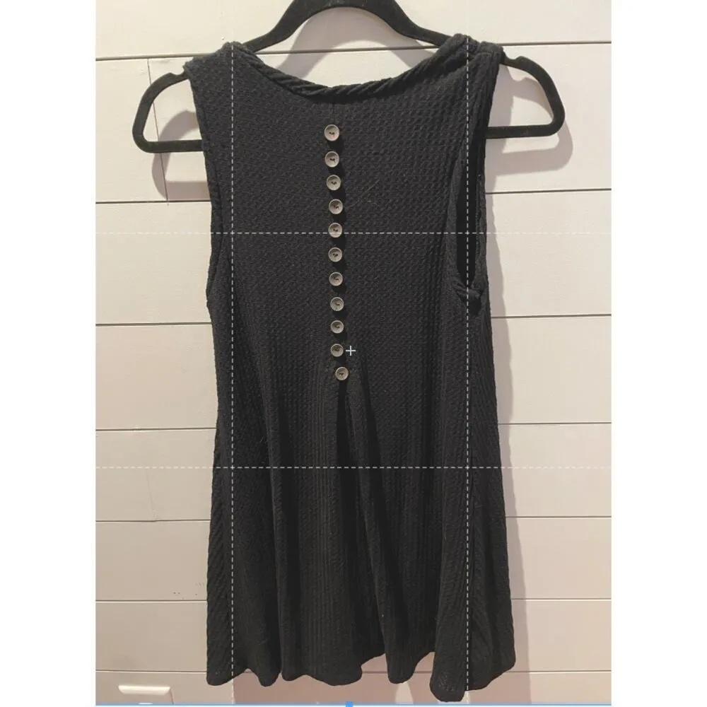 Urban Renewal Black EcoVero Linen Mini Dress and Sage Waffle Knit SunDress, S - Image 15