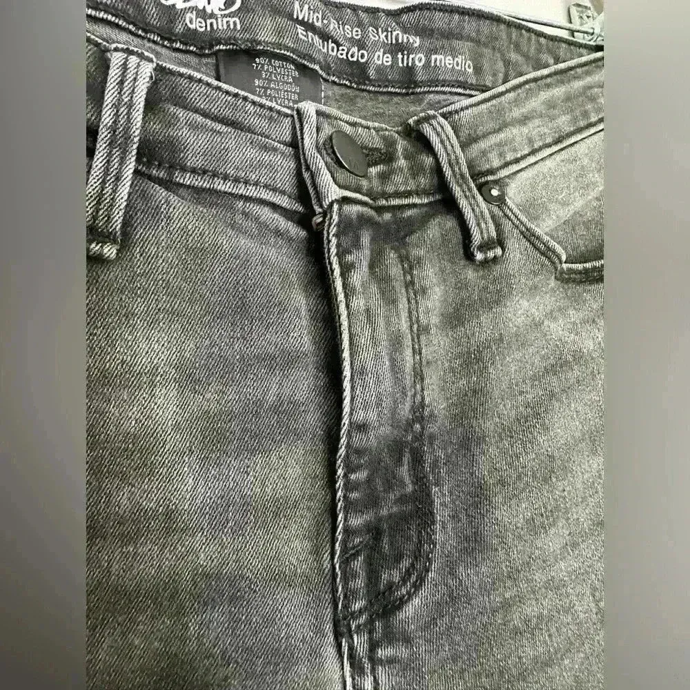 Mossimo Mid Rise Skinny Denim Women’sJeans(430) Black Size 10 - Image 6