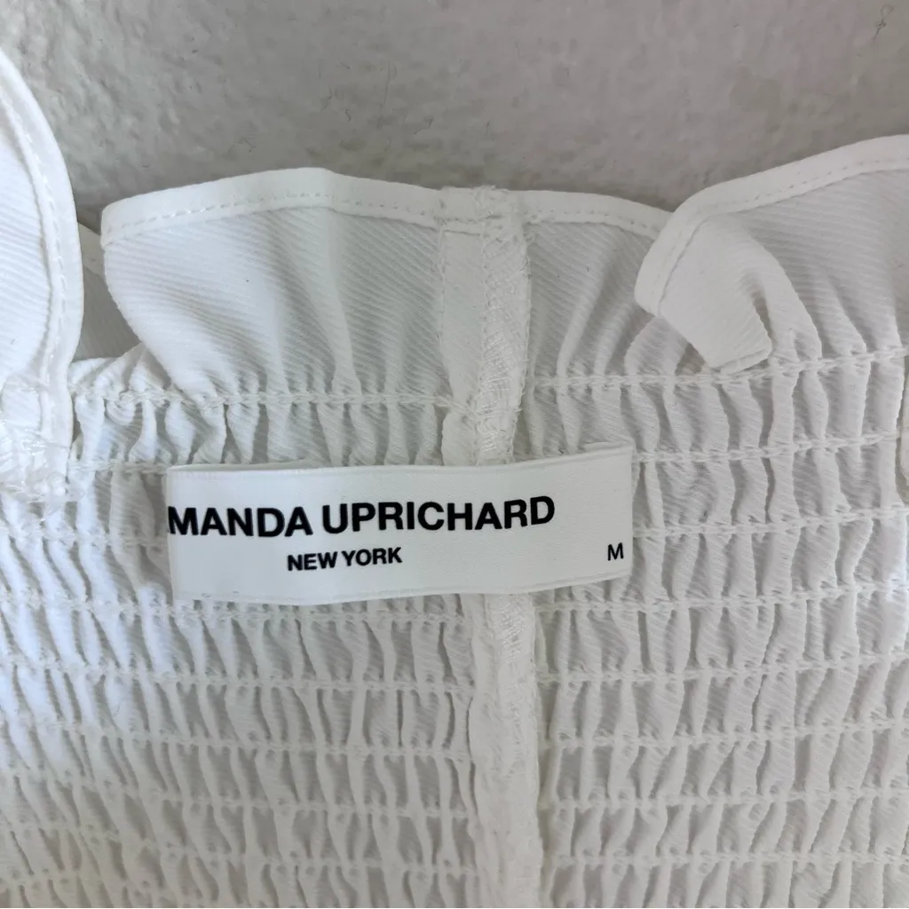 NWT Amanda Uprichard Women’s Adelene Ruched Midi Dress - Image 4