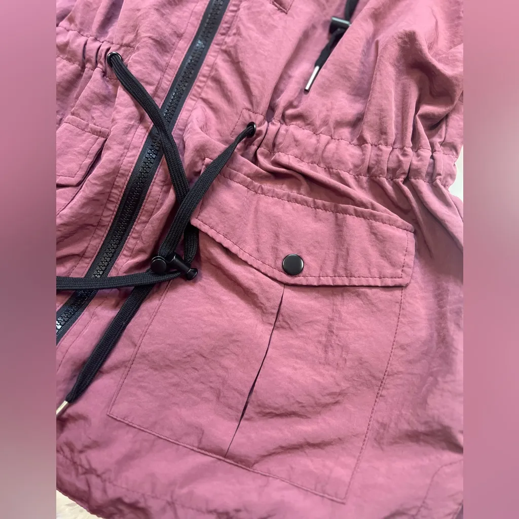 Charlotte Russe Pink Utility Jacket Sz Medium - Image 9