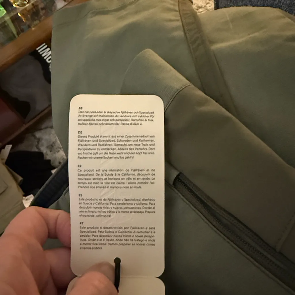 Women's Specialized/Fjallraven Rider's Hybrid Trousers green US 35” - Image 4