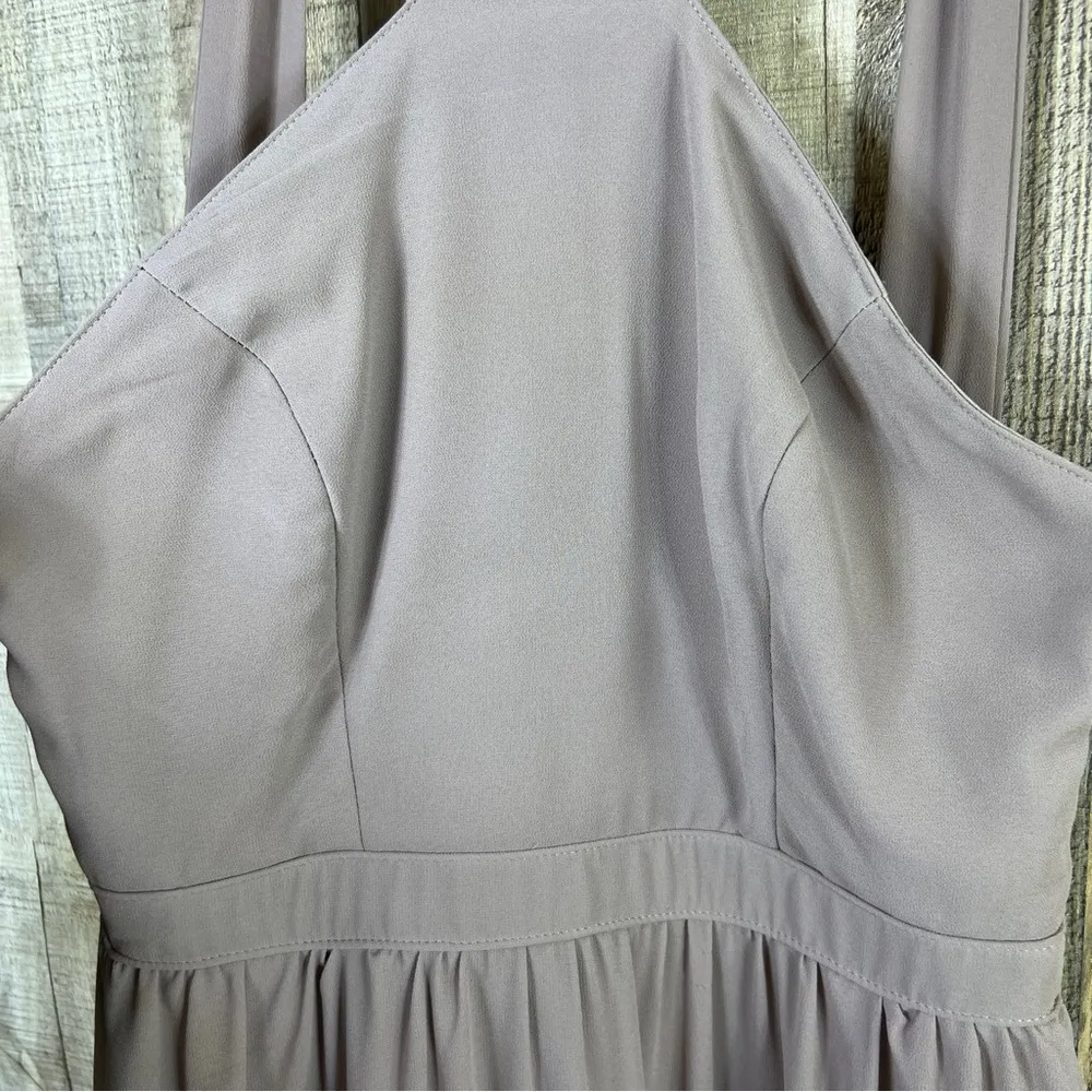 Lulu’s Small Air of Romance Taupe Maxi Flowing Dress - Image 5