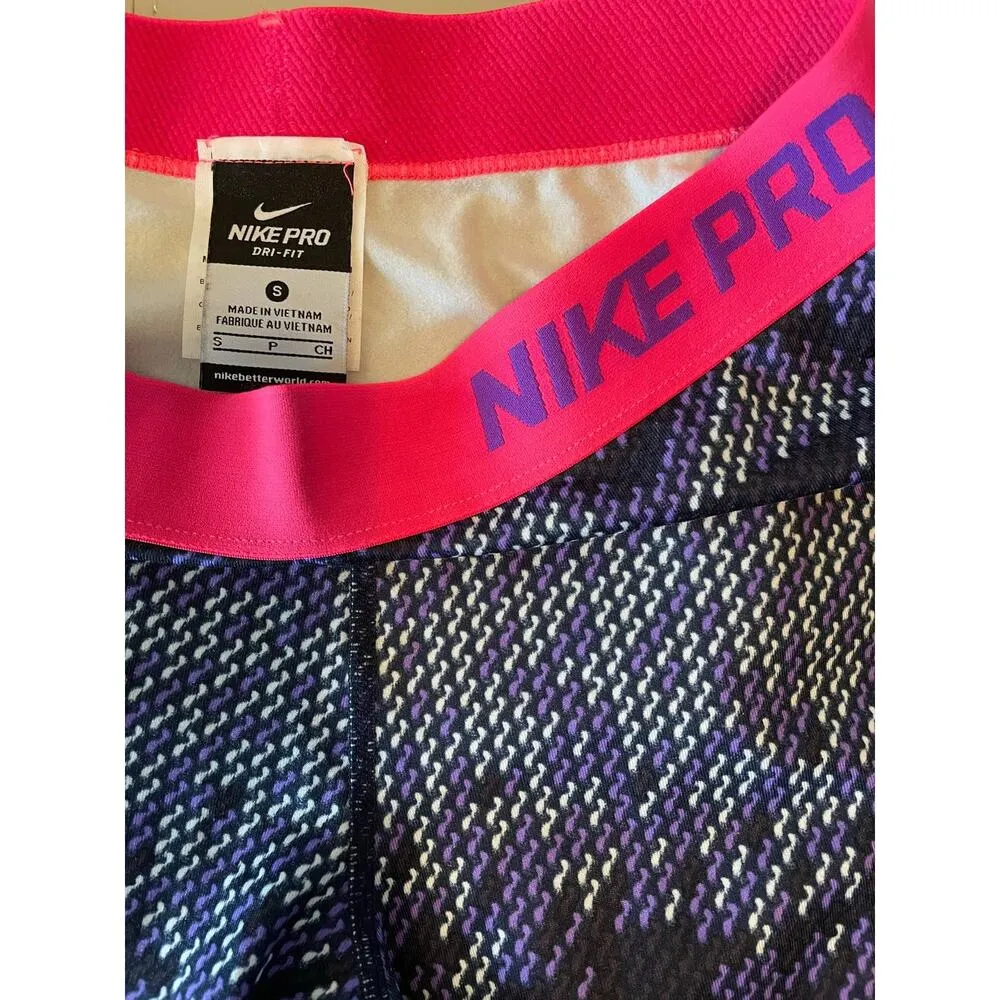 Nike Pro Dri-Fit Nordic Print Hyperwarm Leggings Size Small - Image 3