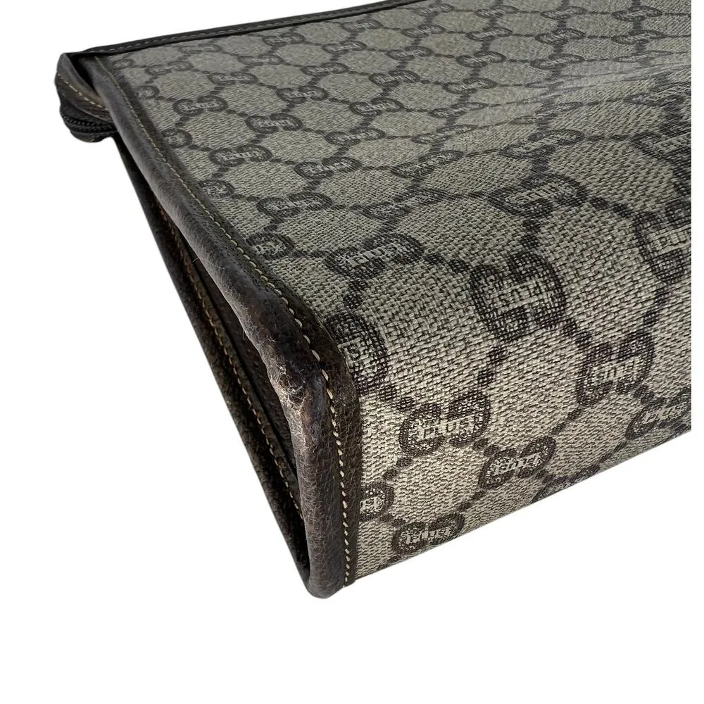 Gucci Plus Monogram Top Zip Pouch Clutch - Image 13