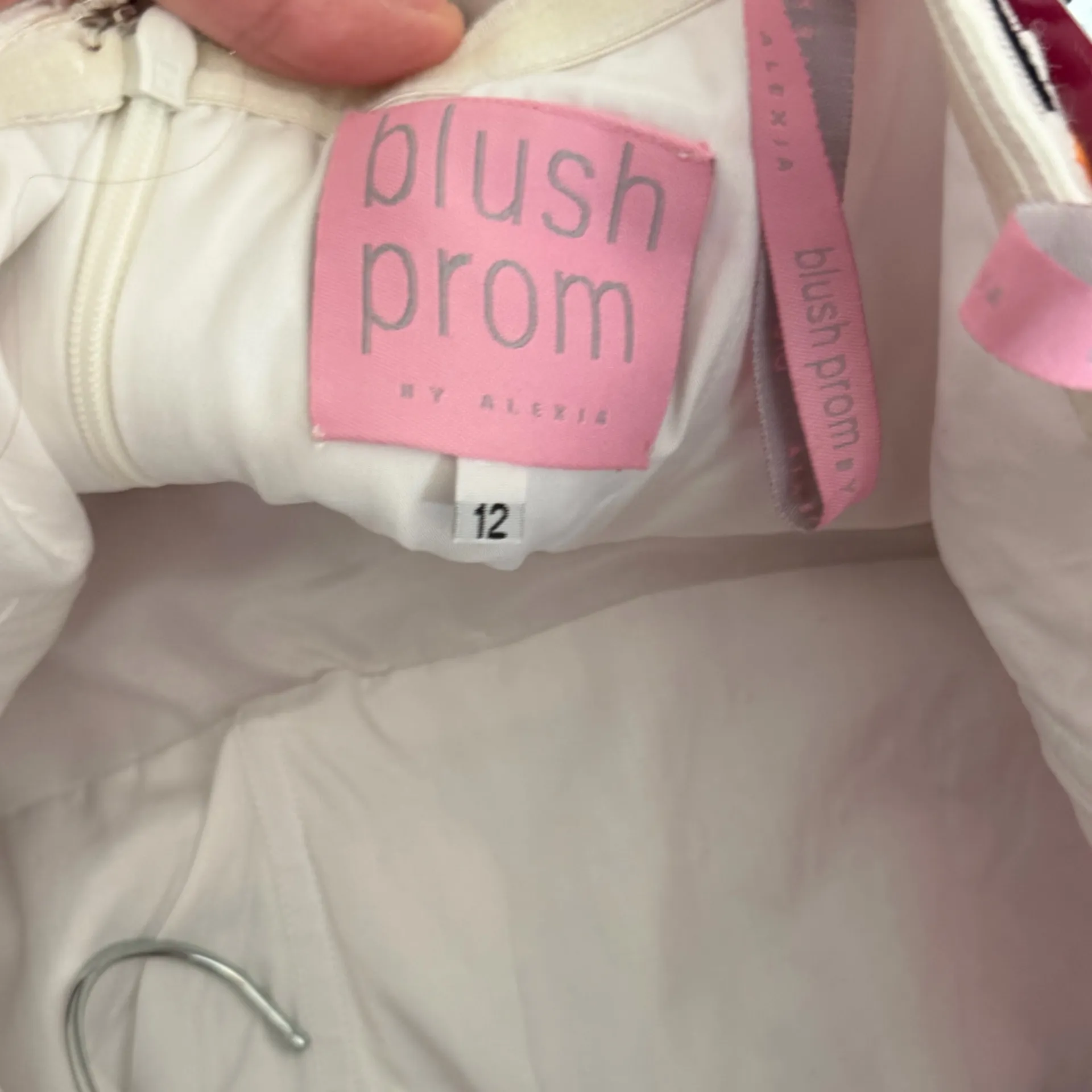 Blush Prom by Alexia White Pink Floral dress NWT Women’s 12 - Image 7