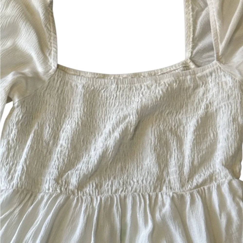 Girl and the sun White Long Sleeve Dress Size XS - Image 3