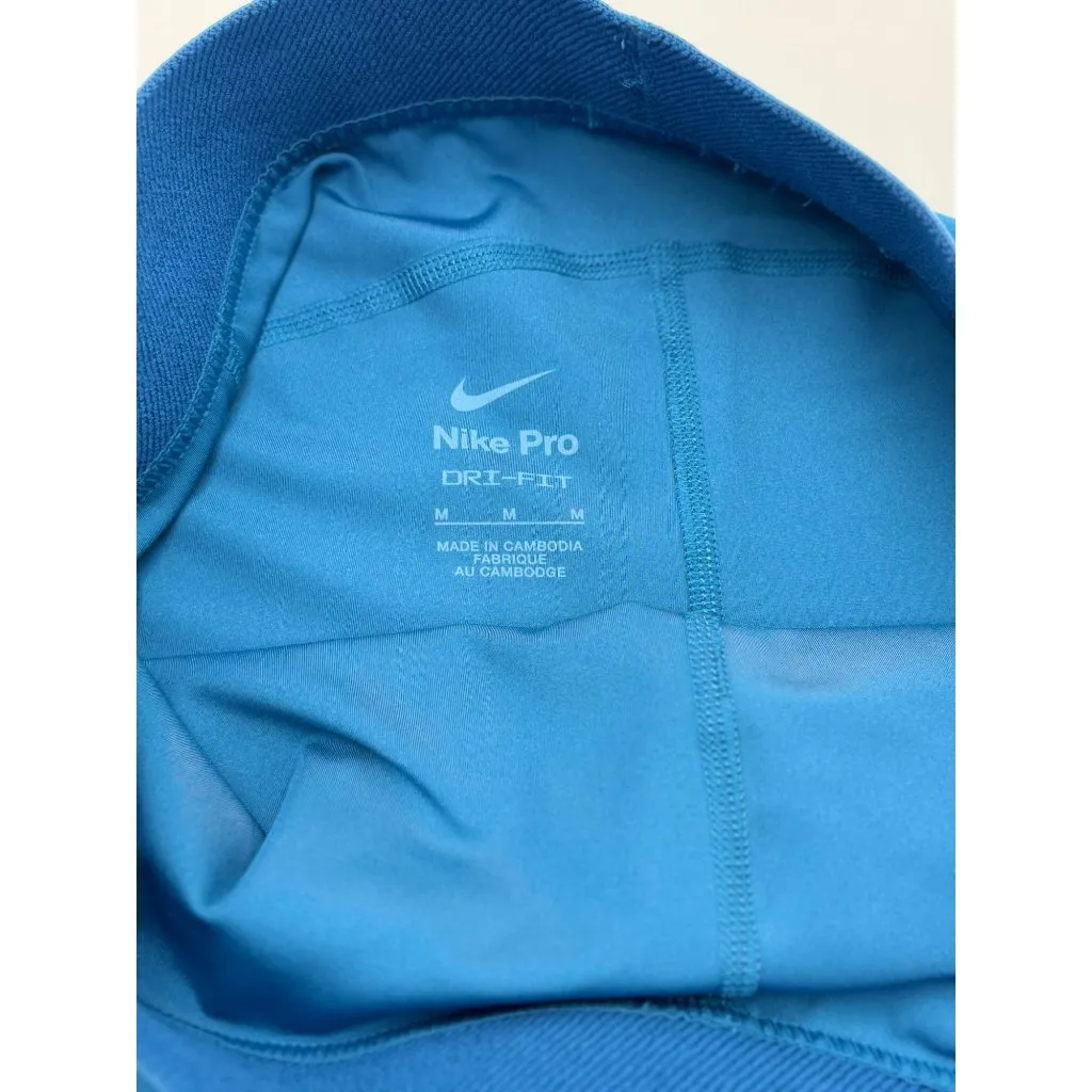 NEW Nike Pro 3” Dri-Fit Blue Training Spandex Short SizeM Logo Elastic Waistband - Image 8