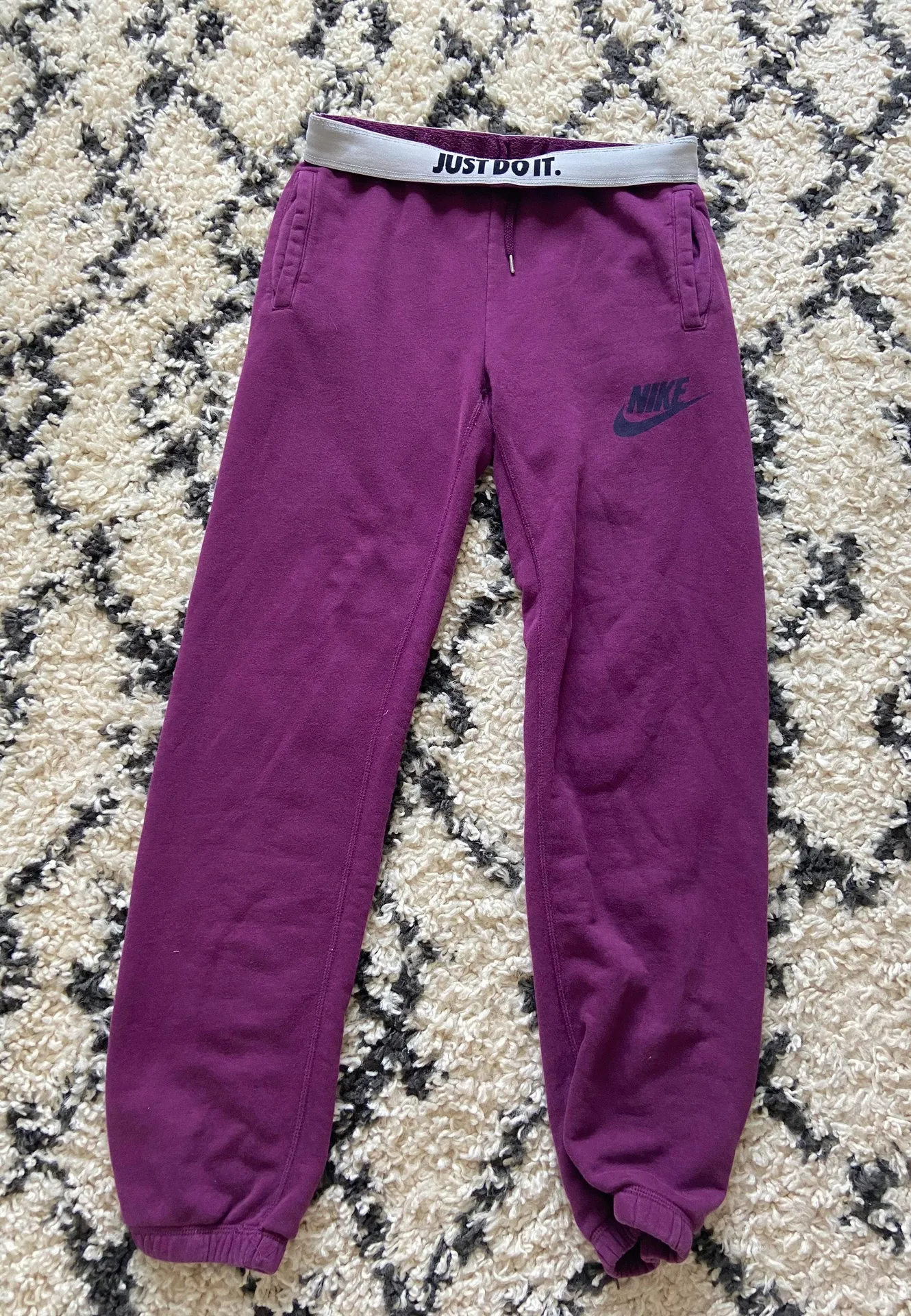 Nike Dark Purple Sweatpants - Image 3