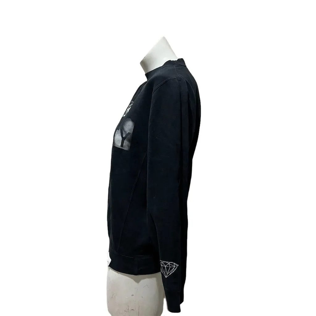 Diamond Supply Co Women's Graphic Pullover Sweater Black Size S - Image 4