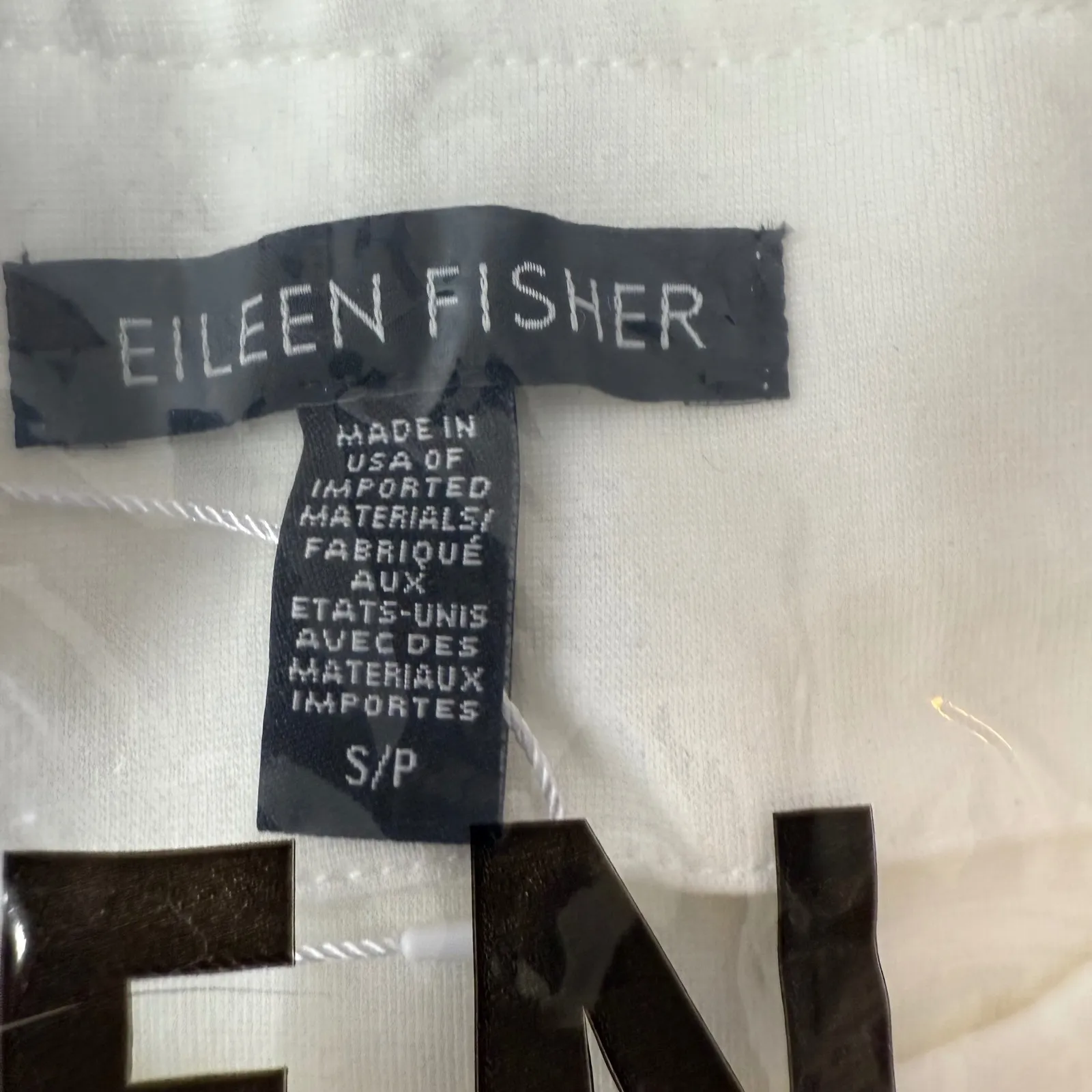 Eileen Fisher‎ Flex Tencel Ponte Ivory Round Neck Zip Front Jacket Small - Image 3