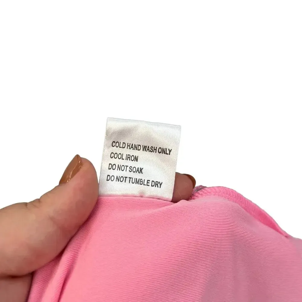 White Fox Boutique The Long Run Mini Dress Pink Halter‎ Bodycon Size XL - Image 15