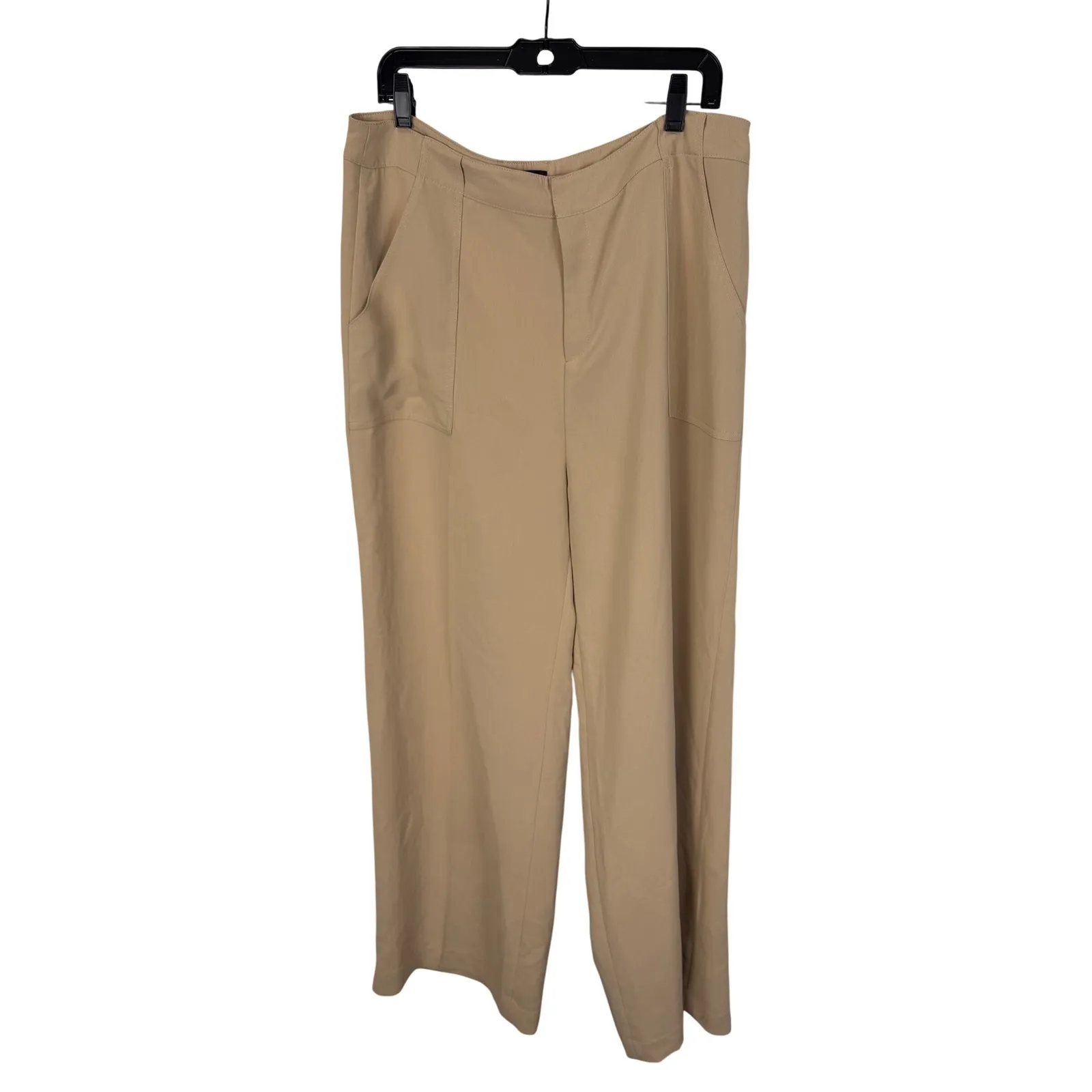 AQUA Women's XXL Wide Leg Dress Pants High‎ Waist Career Trousers - Image 2