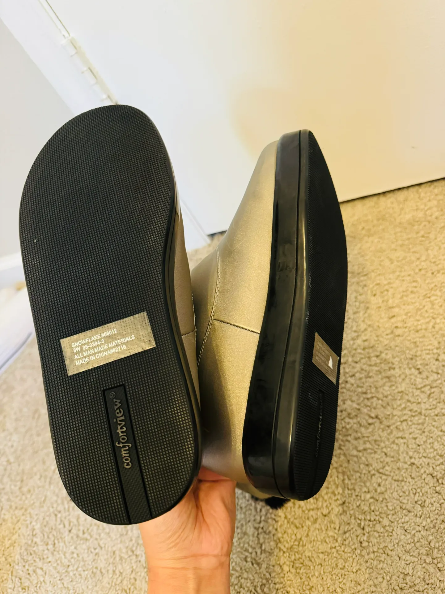 Comfortview Snowflake Weather Boot Mid Calf Women's Winter Snow Boots 8W - Image 7