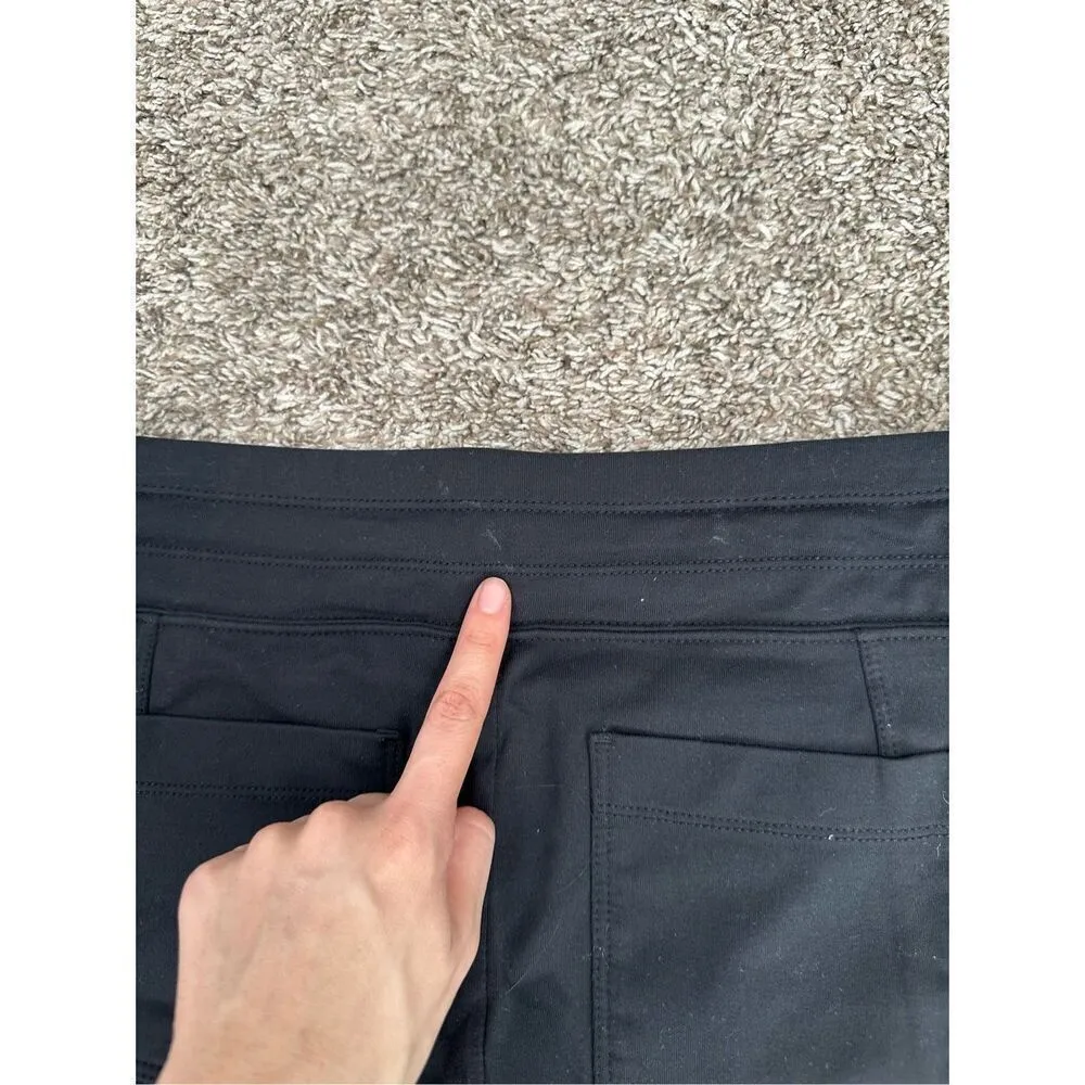 Athleta Black Metro Pull-On Active Skort Skirt Zipper Pockets Stretchy Size XS - Image 12