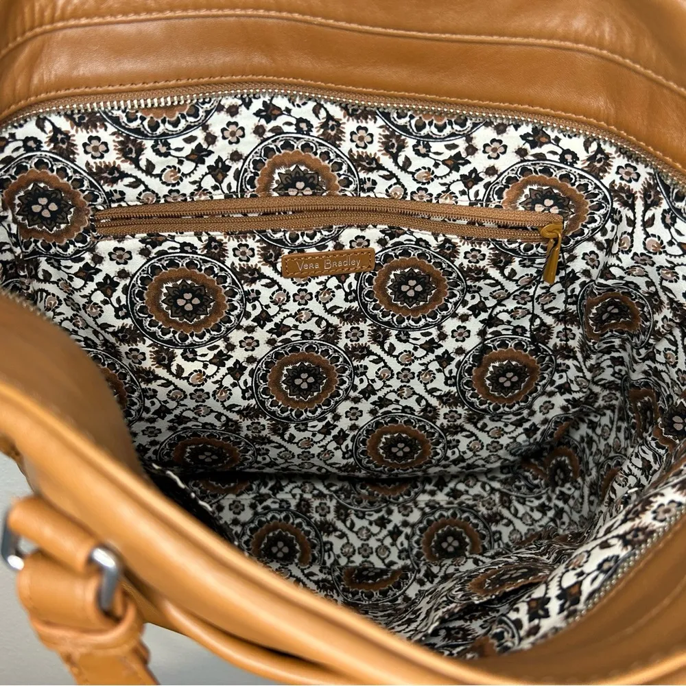Vera Bradley Tan Quilted Tote Bag - Image 5