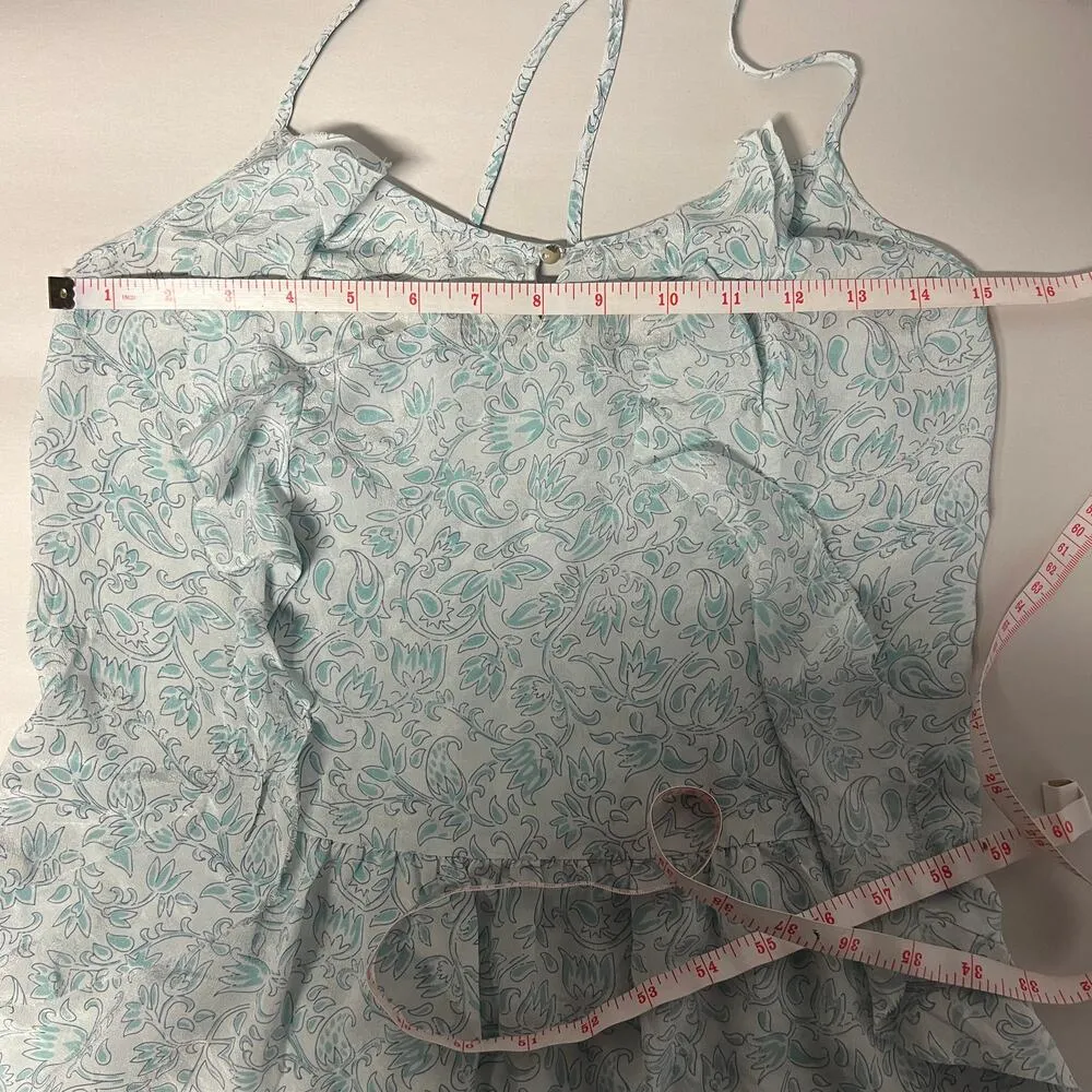 Banana Republic Silk Floral Top Womens XS Lightweight Quiet Luxury Boho Romantic - Image 5