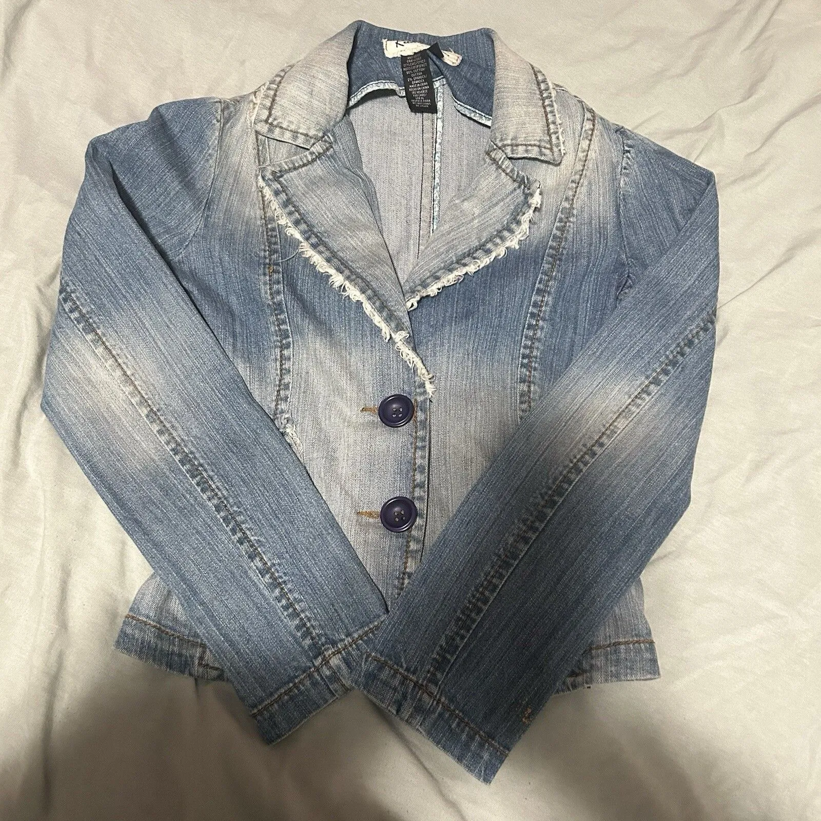 Vintage Ombre Denim Jacket Rampage Size S - Image 3