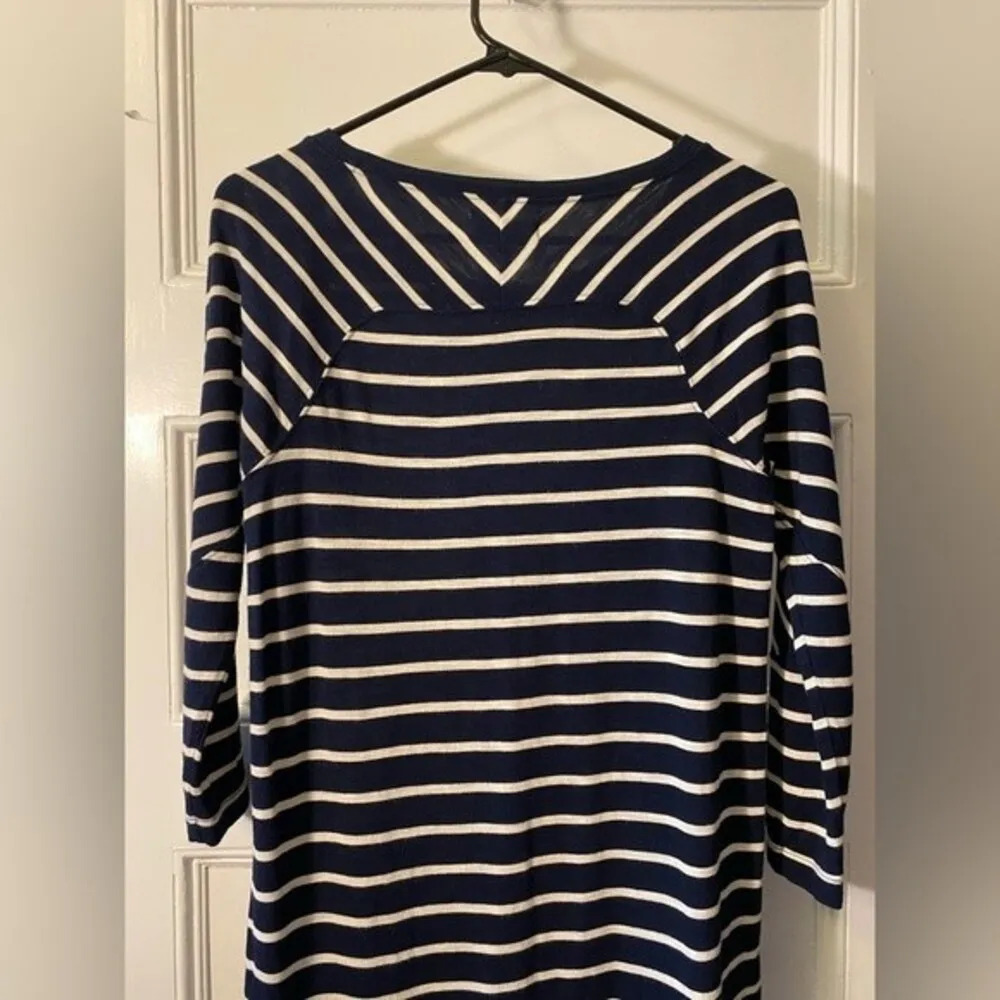 Madewell | Striped Crewneck 3/4 Sleeve Tunic T-Shirt Dress Sz Small - Image 6