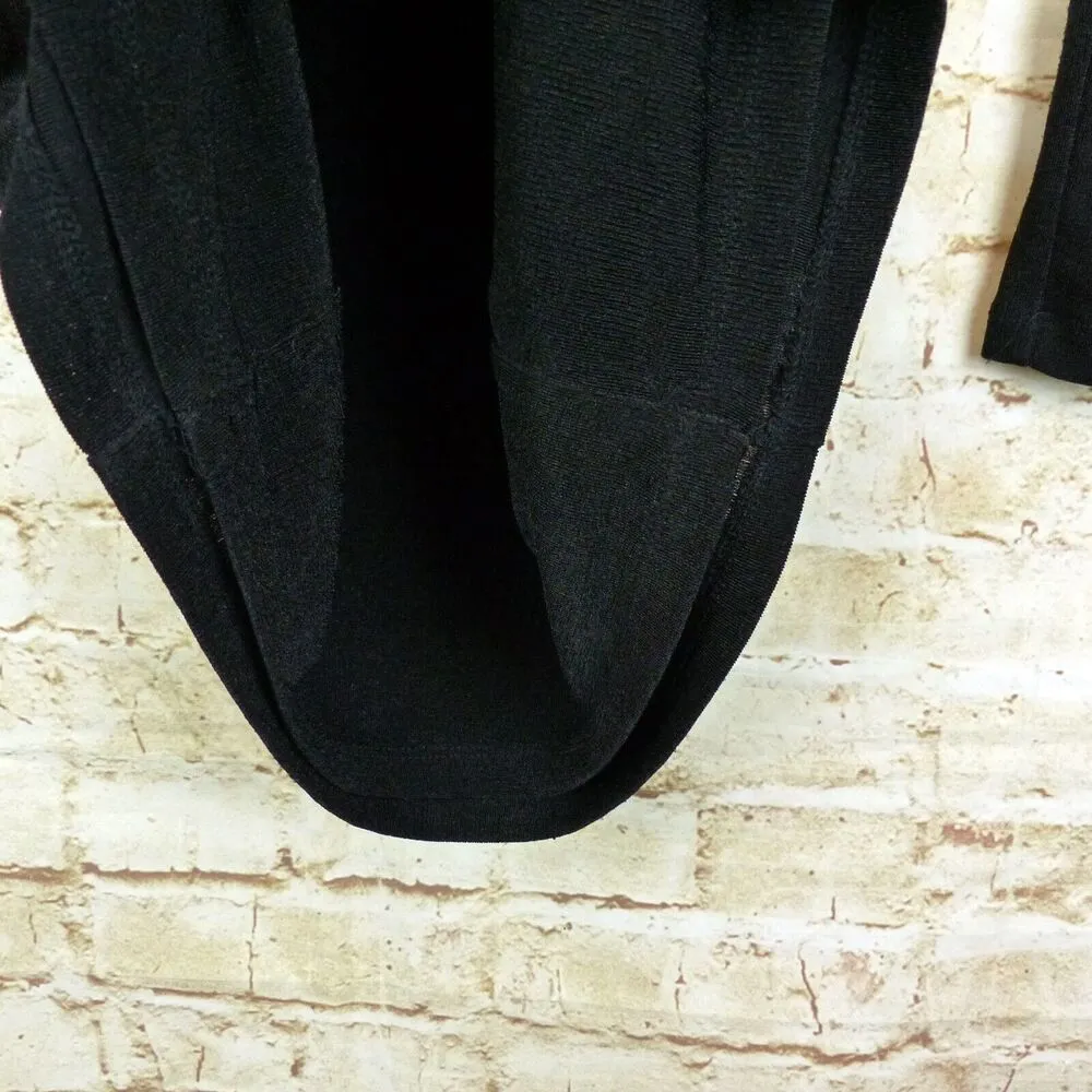 Princess Polly Elody Dress Women US 4 S Black Mini Button Stretch Bodycon Goth - Image 11