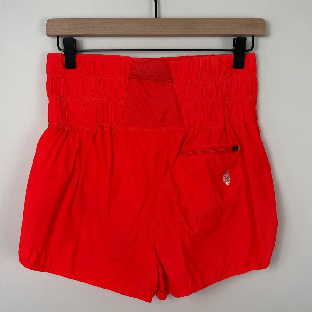 Free People Movement Noiseless Way Home Shorts Neon Orange Women’s Size Small - Image 7