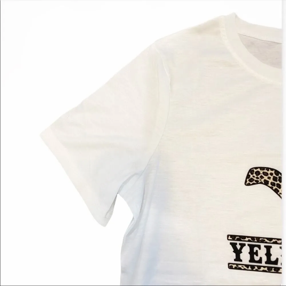 Yellowstone Let ‘Er Rip Graphic Tee Shirt Sz S NWOT White Size L - Image 4