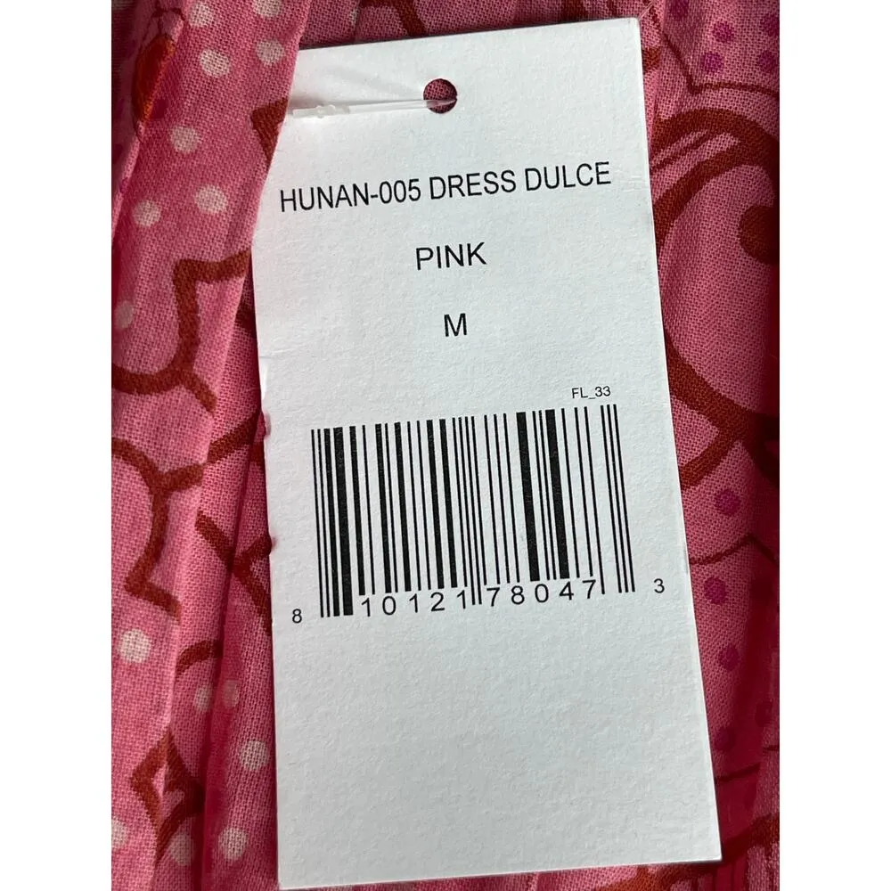 NWT Ro’s Garden Hunan Floral Mini Dress Size M Pink Flutter Sleeve V Neck Size M - Image 7