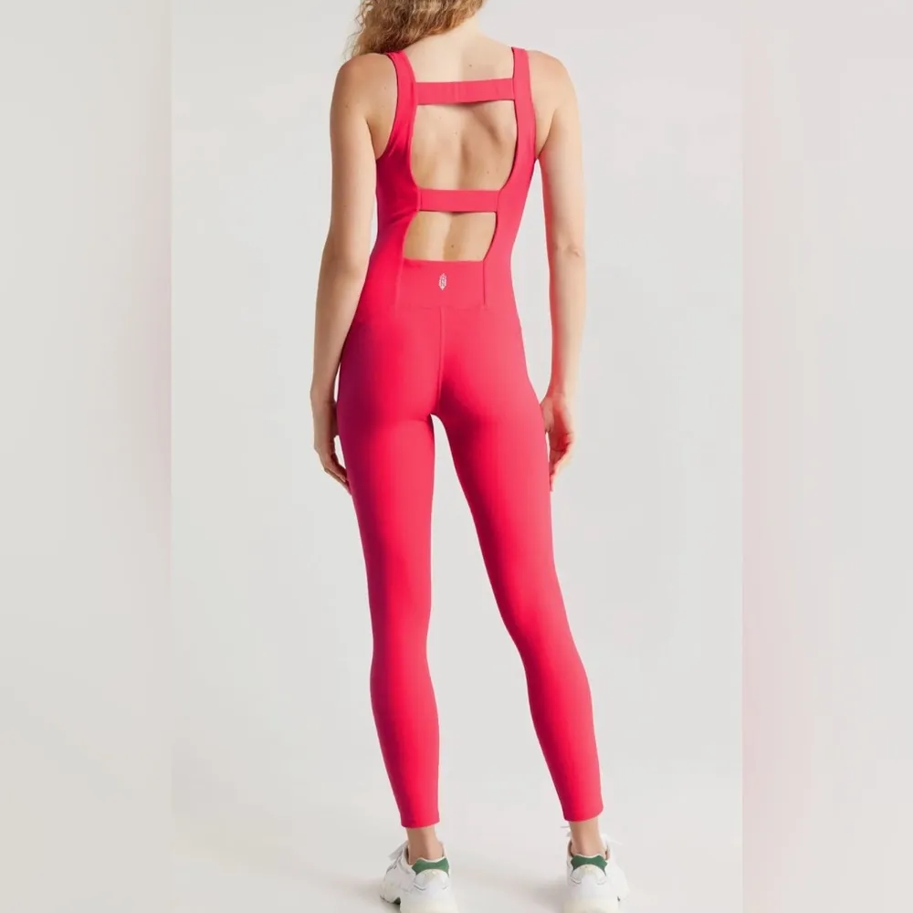 FREE PEOPLE MOVEMENT Never Better One Piece Jumpsuit in Electric Sunset - Image 2
