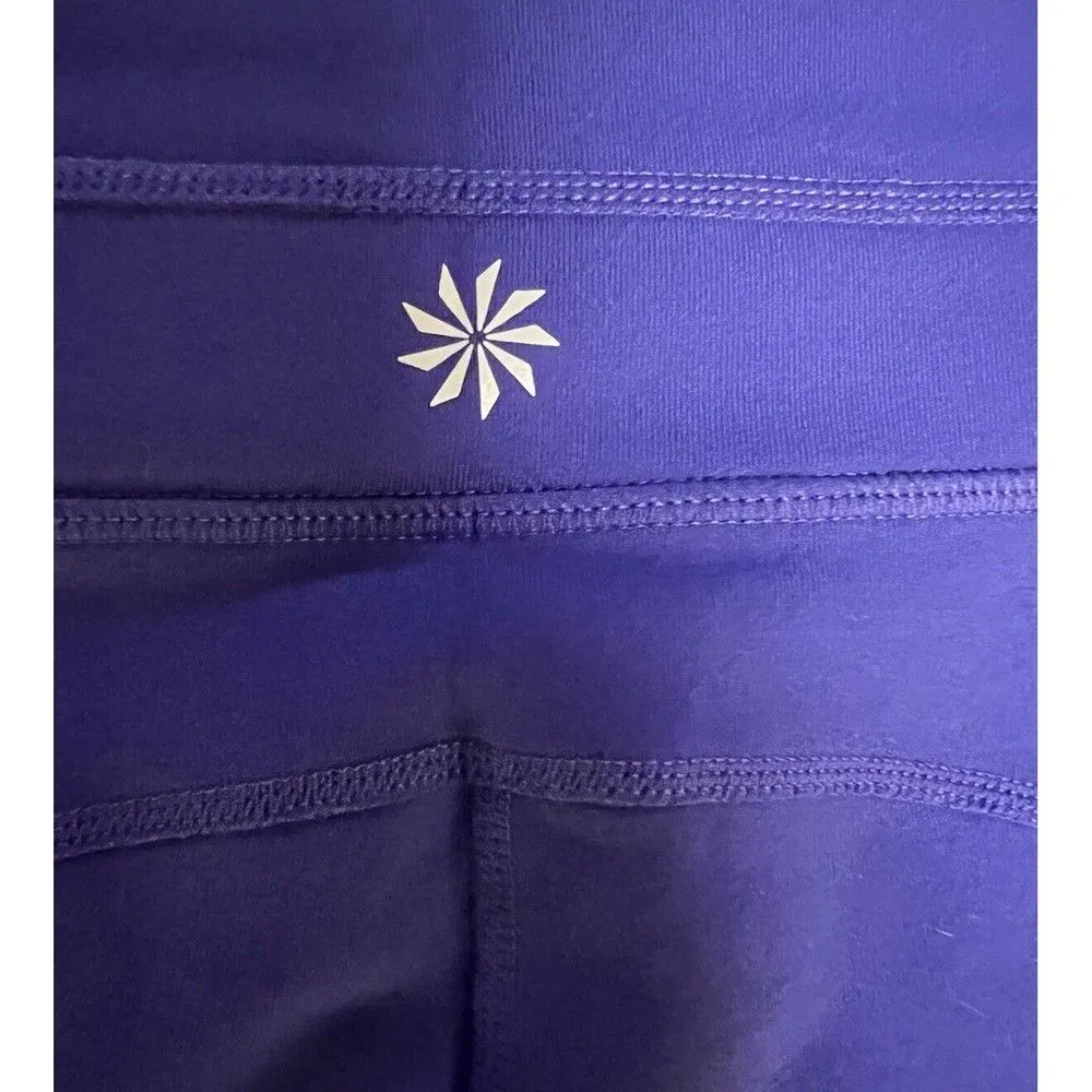 Athleta Women’s Athletic Biker Shorts Purple Size Medium - Image 3