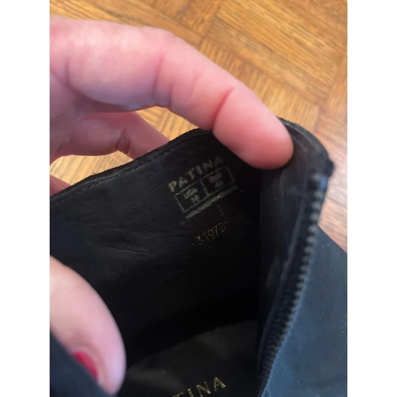 Patina Footwear lug sole ankle boots size 10 Black - Image 7