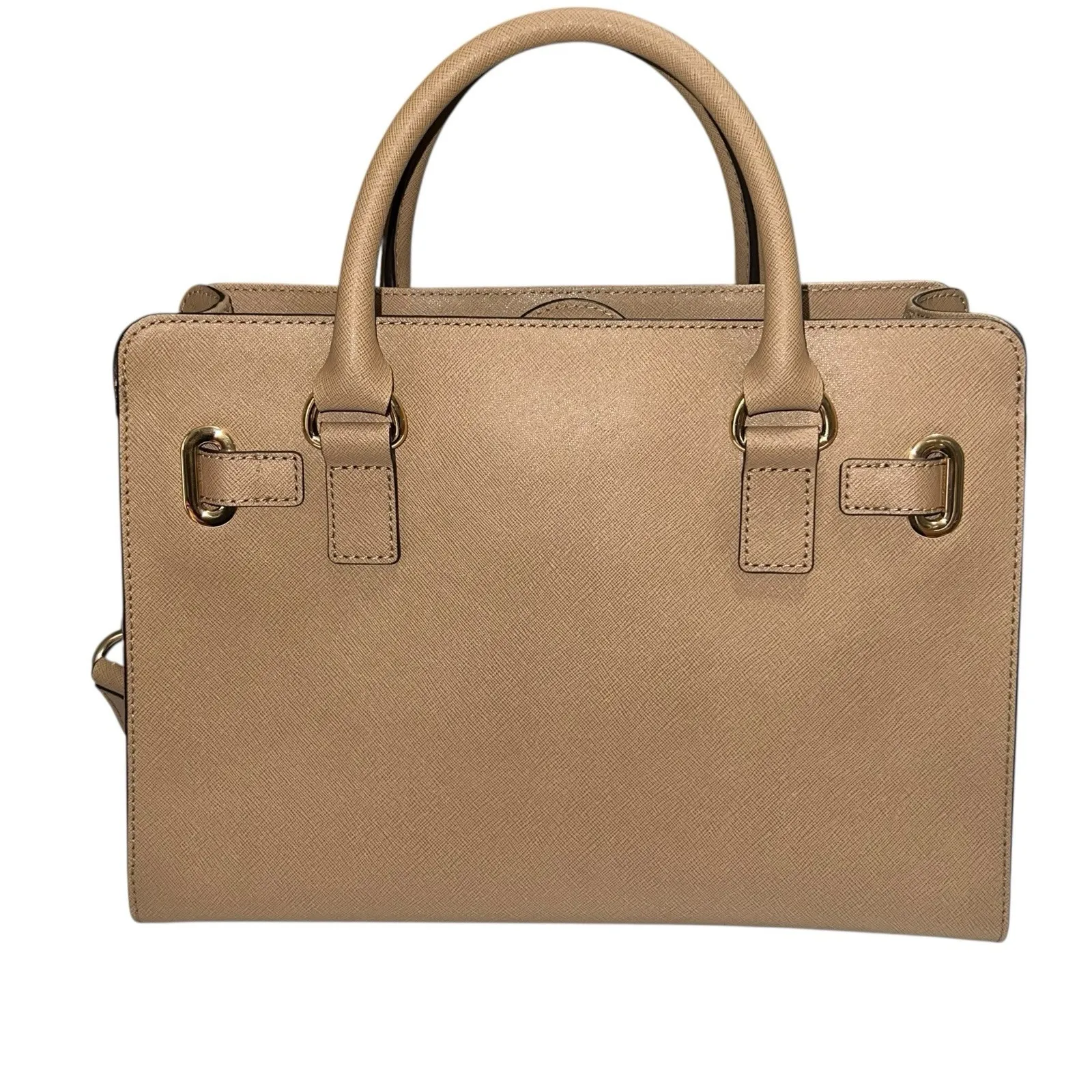 Michael Kors Saffiano Leather Hamilton East West Dark Khaki Satchel Shoulder bag - Image 3