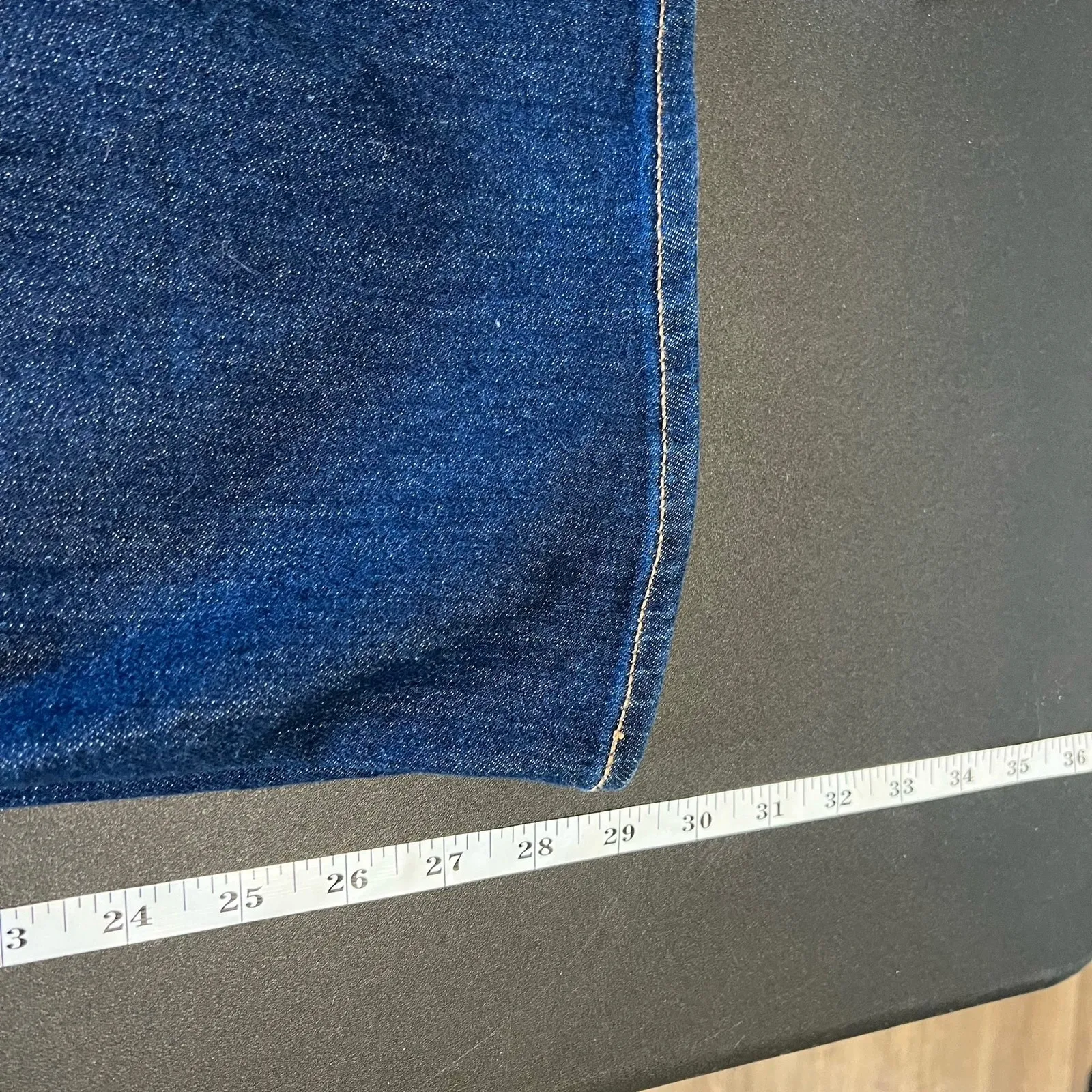 NEW Old Navy Wow Flare Jeans Womens 24 SHORT Dark Blue High Rise Stretch Cowgirl - Image 10