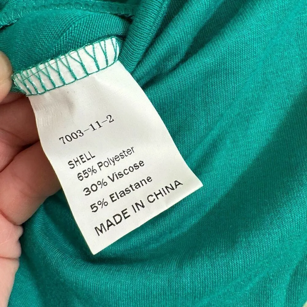 PrettyGarden Kelly Green Loose Off The Shoulder Stretchy Pants Romper M NWT - Image 7