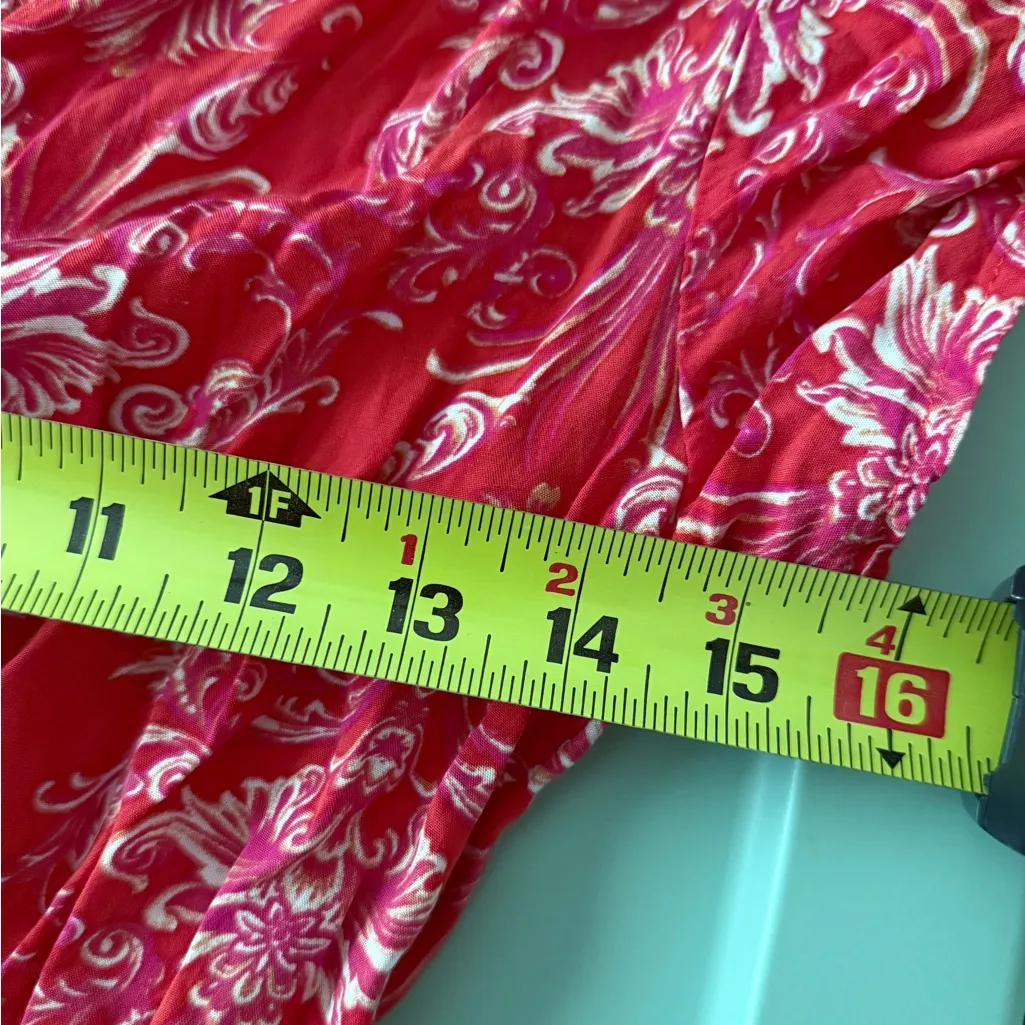 Abel The Label Anthropologie Red Boho CottageCore Flowy Dress Size XS - Image 9