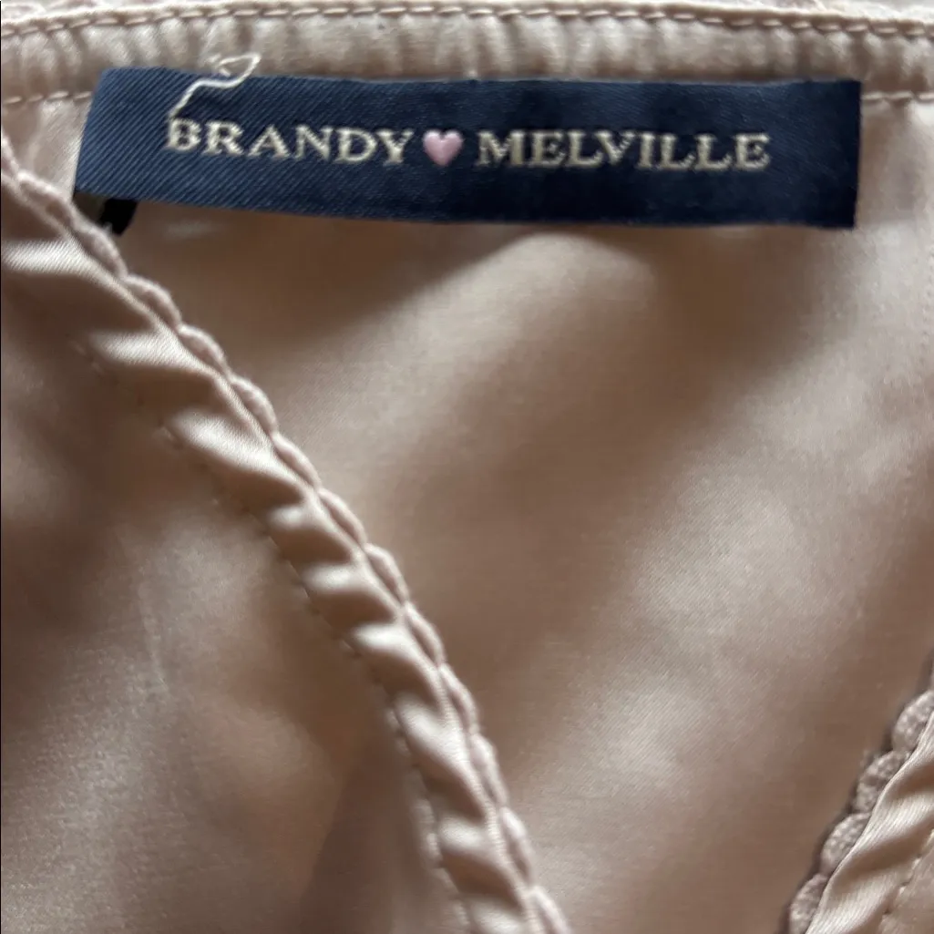 brandy Melville silk tie top - Image 2
