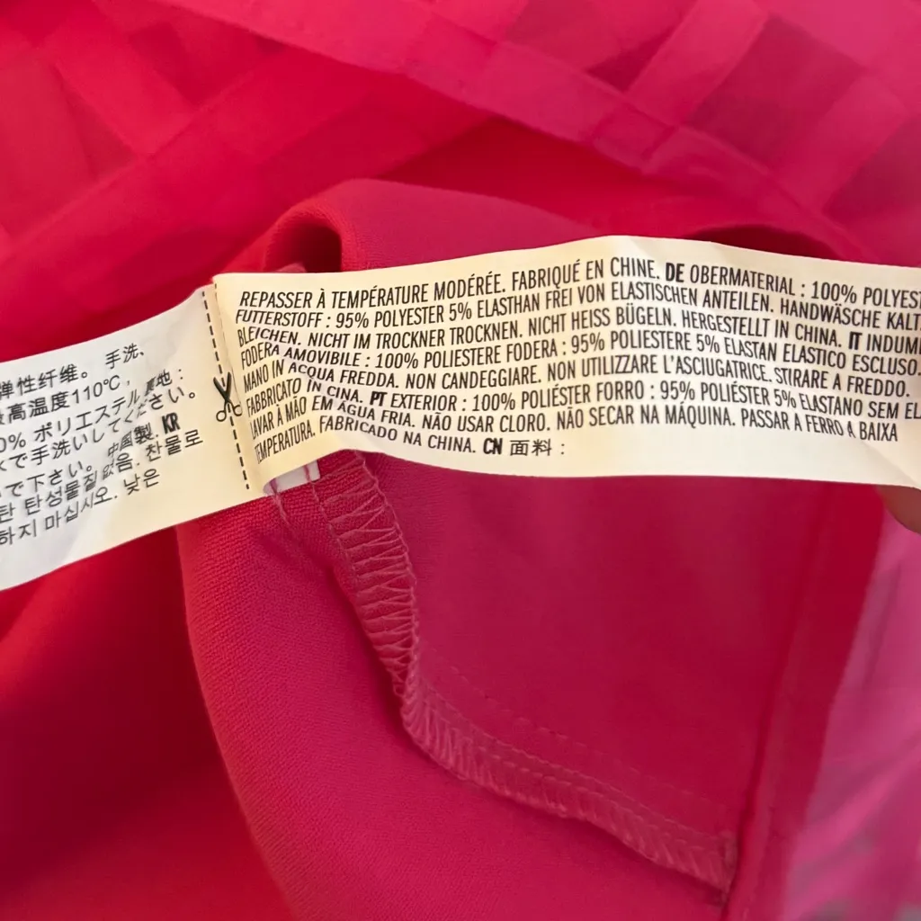 English‎ Factory Gridded Puff Sleeve Mini Dress - Image 5