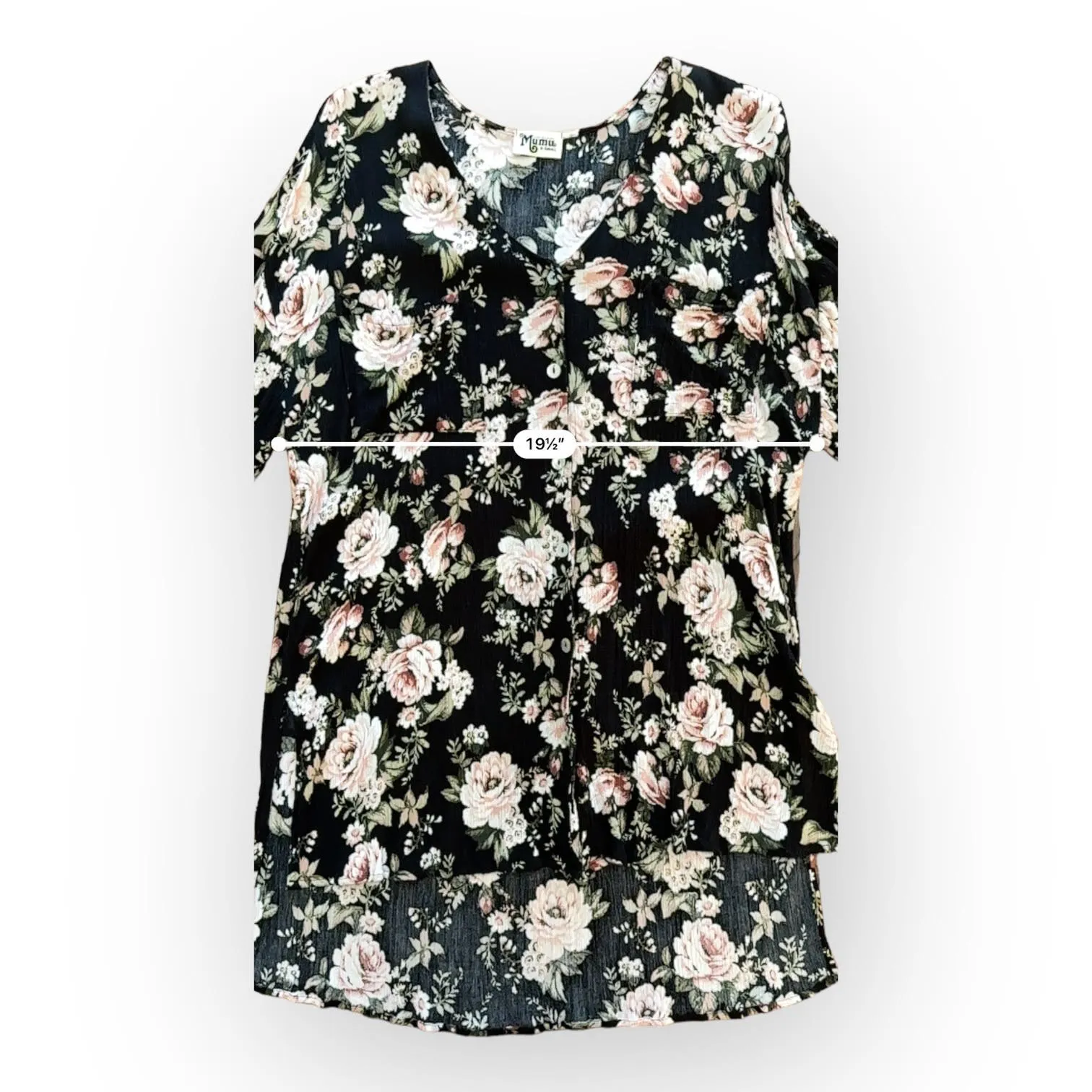 Show Me Your‎ Mumu Artiste Floral Tunic Top Size XS - Image 5