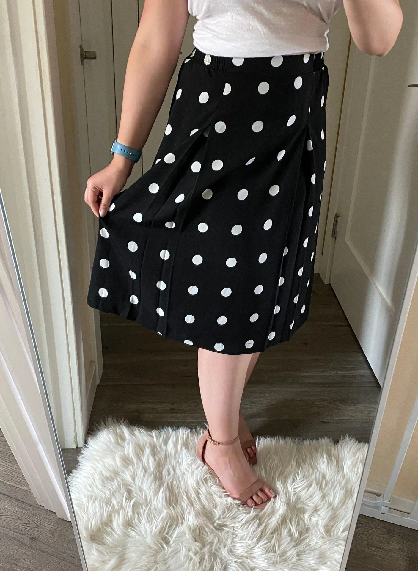 Polka Dot Midi Skirt - Image 11