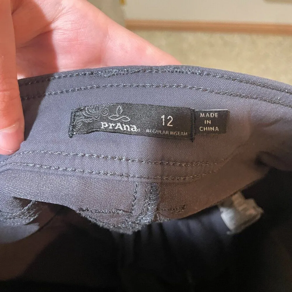 Prana Women's Size 12 Halle Pant Convertible Roll Up Gray Hiking Outdoor - Image 4