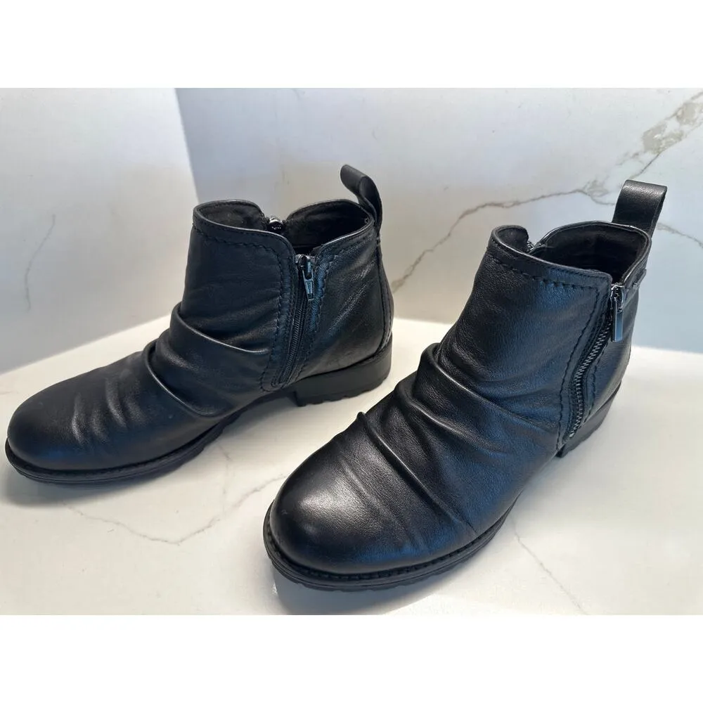 Clarks Aspra Walk Waterproof Womens Black Ankle Boots Size 9.5 - Image 3