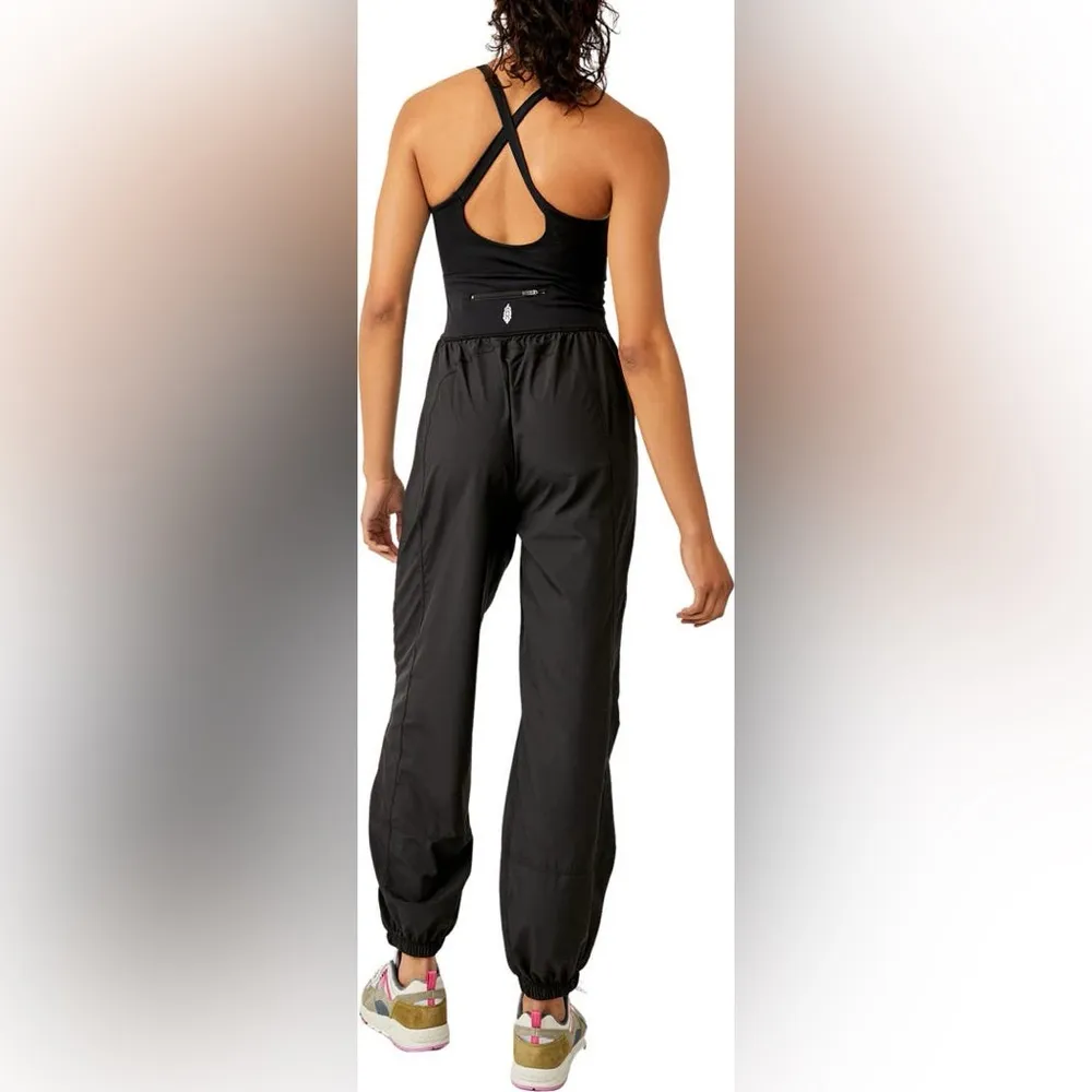 Free People Movement Righteous Runsie Jumpsuit Size XS NWT Black - Image 2