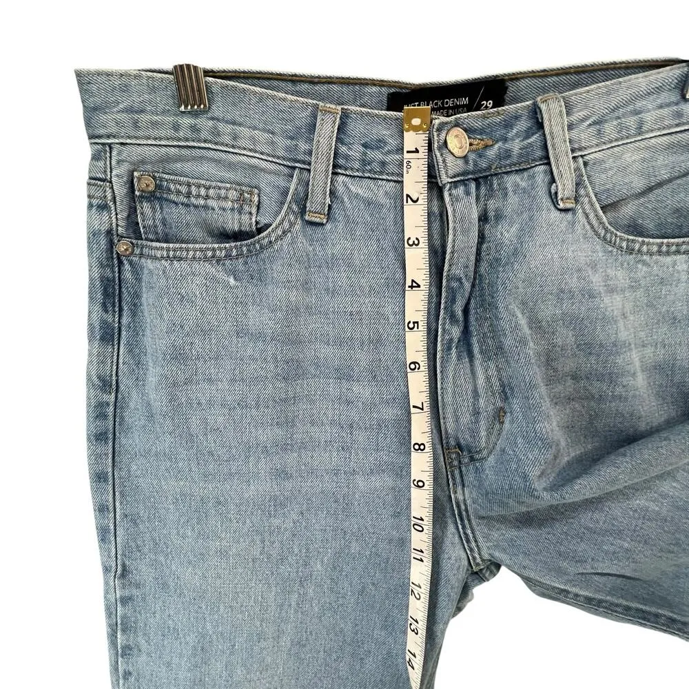 Just Black Denim Basic Mom Jeans Womens 29 Blue Light Wash High Rise Timeless - Image 10