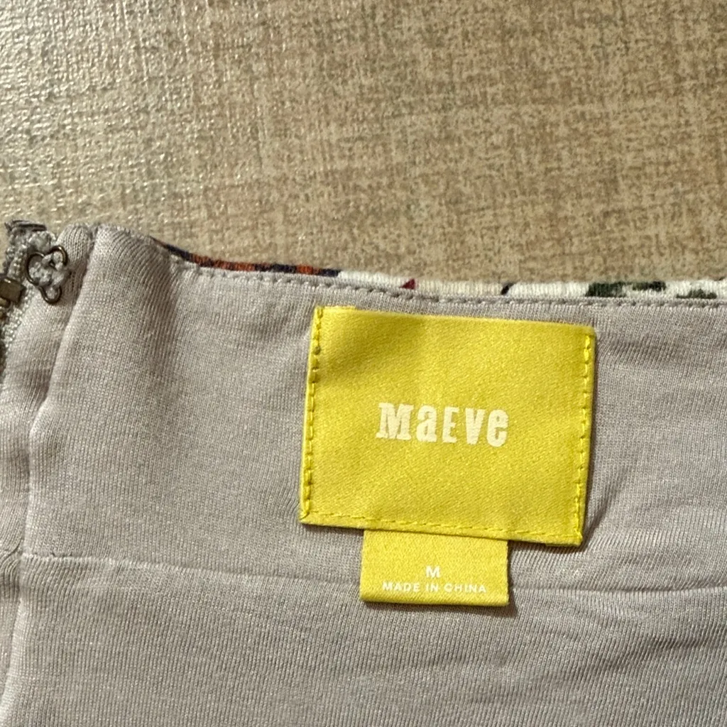 Maeve Multicolor Asian print Patchwork Pencil Skirt - Image 4