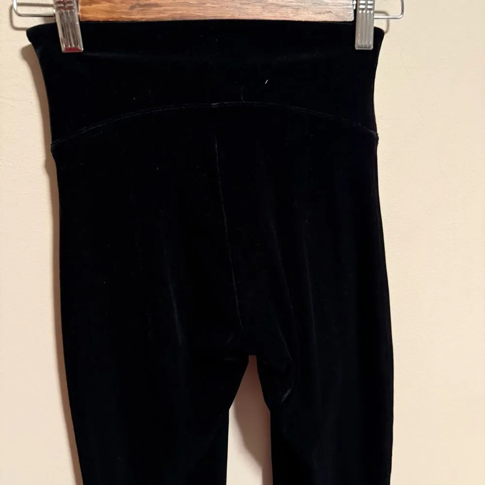 Spanx Black Velvet High Rise Skinny Legging- Size Small - Image 4