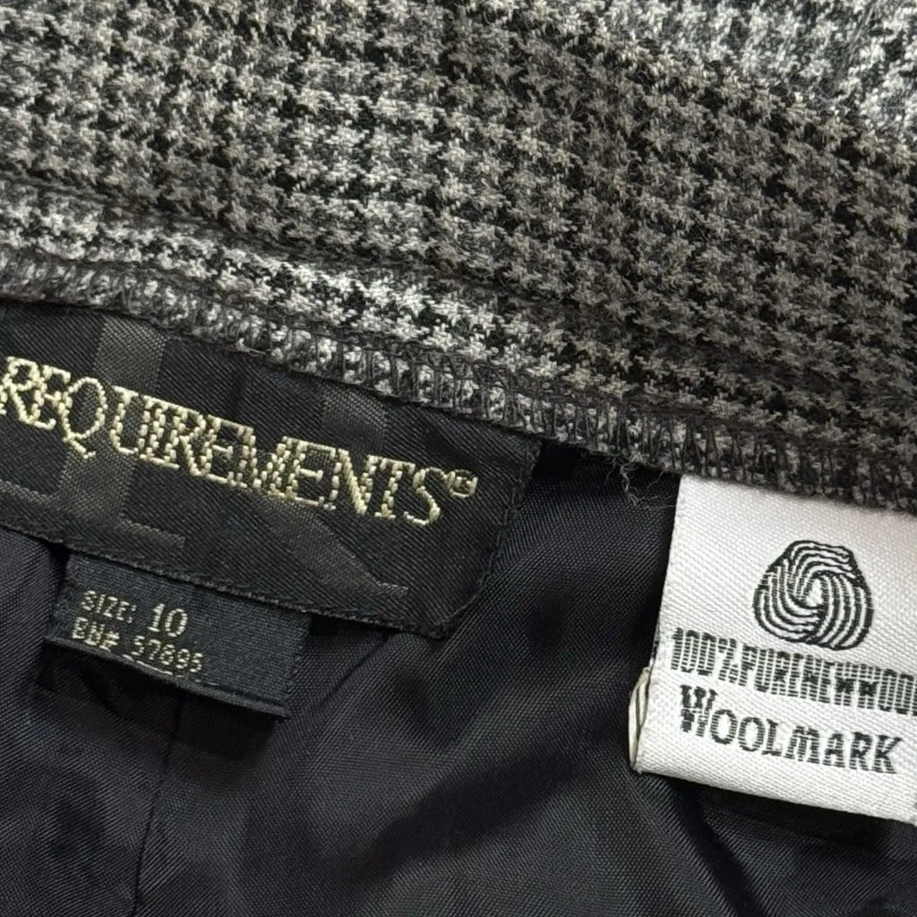 Vintage Requirements 100% Pure Wool Trousers Career Old Money Luxury 10 - Image 8