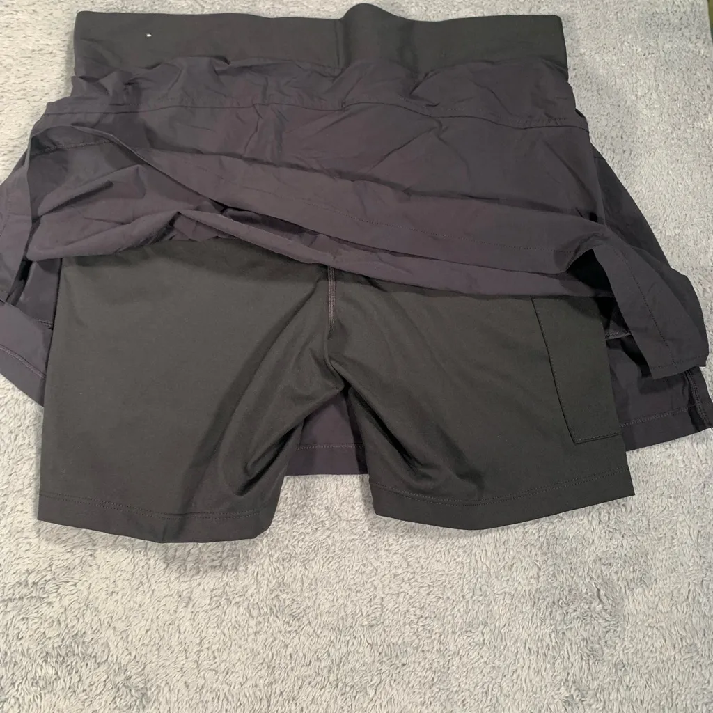 Nike Dri-FIT Black center swoosh skort - Image 7